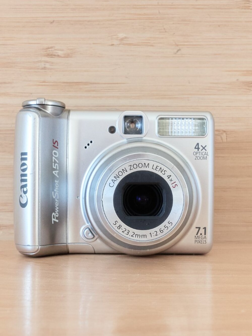 Canon PowerShot A570 IS 7.1MP Digital Camera 4x Optical Zoom Tested Working